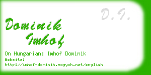 dominik imhof business card